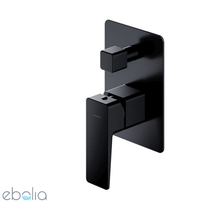 Bateria prysznicowo-wannowa podtynkowa czarny mat Parma Omnires (PM7435BL)
