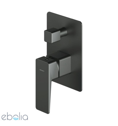 Bateria prysznicowo-wannowa 2-wyjściowa podtynkowa Parma grafit Omnires (PM7435GR)