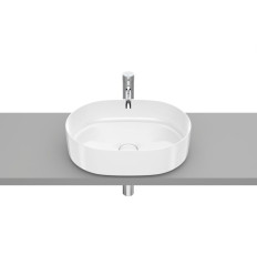 Umywalka nablatowa 50 cienkościenna Round FINECERAMIC Inspira Roca (A327520000)