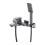 Bateria wannowa z zestawem prysznicowym nikiel Parma Omnires (PM7431IN)