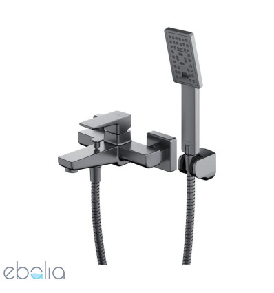 Bateria wannowa z zestawem prysznicowym nikiel Parma Omnires (PM7431IN)