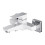 Bateria wannowa Parma chrom/biały Omnires (PM7430CRB)
