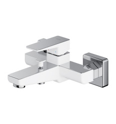 Bateria wannowa Parma chrom/biały Omnires (PM7430CRB)