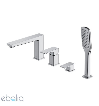 Bateria wannowa 4-otworowa Parma chrom Omnires (PM7432CR)