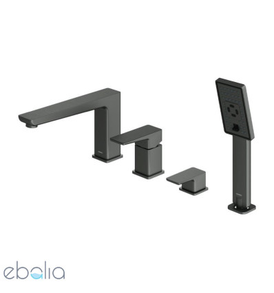 Bateria wannowa 4-otworowa Parma grafit Omnires (PM7432GR)