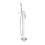 Bateria wannowa wolnostojaca Parma chrom/biały Omnires (PM7433CRB)