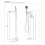 Bateria wannowa wolnostojaca Parma chrom/biały Omnires (PM7433CRB)