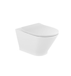 Miska podwieszana WC Gap Round Rimless z deską wolnoopadającą SLIM Roca (A34H0N8000)