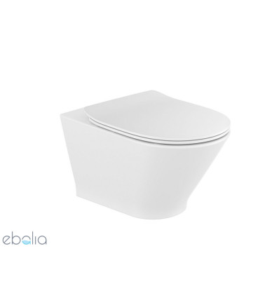 Miska podwieszana WC Gap Round Rimless z deską wolnoopadającą SLIM Roca (A34H0N8000)
