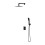 System prysznicowy podtynkowy Parma czarny mat Omnires (SYSPM11BL)