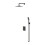 System prysznicowy podtynkowy grafit Parma Omnires (SYSPM11GR)