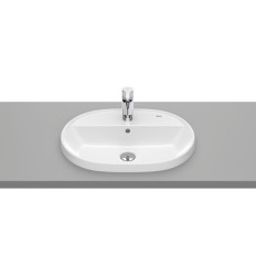 Umywalka blatowa owalna 55 x 40 cm z otworem na baterię Gap Round Roca (A3270Y6000)