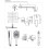 System prysznicowy podtynkowy chrom Parma Omnires (SYSPM10CR)