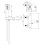 Bateria wannowa z zestawem prysznicowym chrom Silia Deante (BQS 011M)