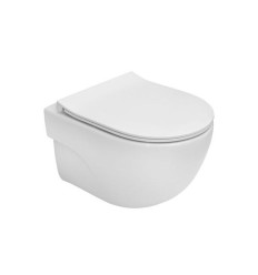 Miska WC podwieszana Compacto Rimless z deską wolnoopadającą SLIM Roca (A34H242000)