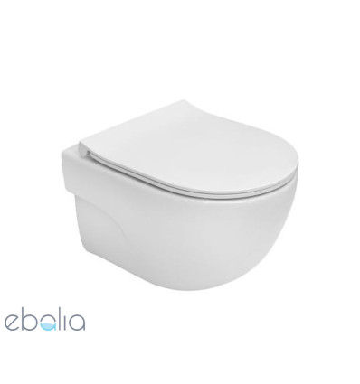 Miska WC podwieszana Compacto Rimless z deską wolnoopadającą SLIM Roca (A34H242000)