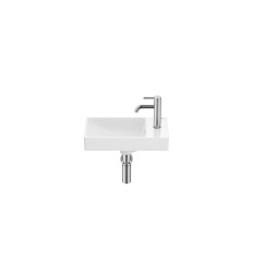Mała umywalka ścienna 45 cm Compacto Fineceramic Roca (A327681000)