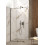 Ścianka prysznicowa walk-in 100cm titanium Prizma - przesuwna Deante (KTJ D30R)