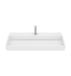 Umywalka ścienna / meblowa 100 x 43 cm z 1 otworem na baterię Tura Roca (A327698000)