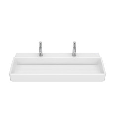 Umywalka ścienna / meblowa 100 x 43 cm z 2 otworem na baterię Tura Roca (A327699000)