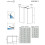 Kabina Walk-in 140x90 Modo New Black II Factory Radaway (389144-54-55 + 389094-54-55 + 389000-54))