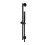 Zestaw prysznicowy suwany Microphone czarny Omnires (MICROPHONE-SBL)