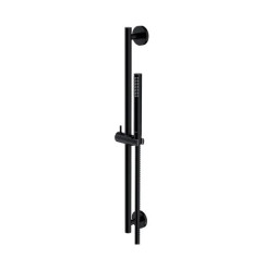 Zestaw prysznicowy suwany Microphone czarny Omnires (MICROPHONE-SBL)