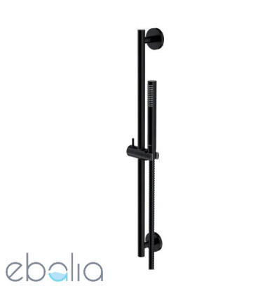 Zestaw prysznicowy suwany Microphone czarny Omnires (MICROPHONE-SBL)