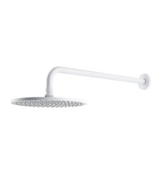 Deszczownica z ramieniem ø25 cm Slimline biały mat Omnires (WGSET1WM)