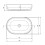 Umywalka ceramiczna nablatowa 58cm Round Deante (CGR 6U6S)