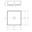 Umywalka ceramiczna nablatowa 40cm Square Deante (CGS 6U4S)