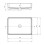 Umywalka ceramiczna nablatowa 50cm Square Deante (CGS 6U5S)