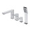 Bateria wannowa 4-otworowa Baretti chrom Omnires (BA7832CR)