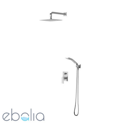 System prysznicowy podtynkowy Baretti chrom Omnires (SYSBA10XCR)