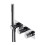 Bateria prysznicowo-wannowa podtynkowa z rączką prysznicową Contour chrom Omnires (CT8035/1CR)