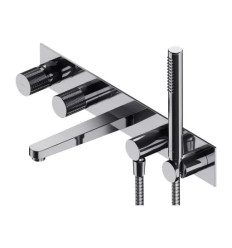 Bateria wannowa 5-otworowa podtynkowa Contour chrom Omnires (CT8037/1CR)