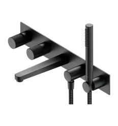 Bateria wannowa 5-otworowa podtynkowa Contour antracyt Omnires (CT8037/1AT)