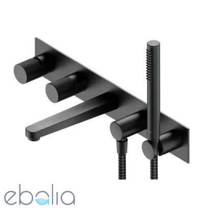Bateria wannowa 5-otworowa podtynkowa Contour antracyt Omnires (CT8037/1AT)