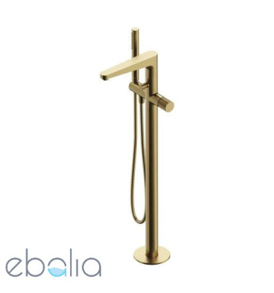 Bateria wannowa wolnostojąca Contour złoto szczotkowane Omnires (CT8033GLB)