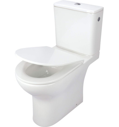 Kompakt WC bezkołnierzowy Jasmin Deante (CDJD6RPS)