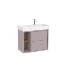 Szafka z umywalką wersja prawa 80 cm biały mat Tura Roca (A852027558)