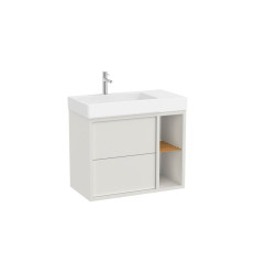 Szafka z umywalką wersja lewa 80 cm biały mat Tura Roca (A852028558)