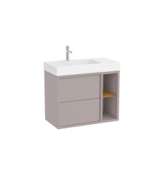 Szafka z umywalką wersja lewa 80 cm biały mat Tura Roca (A852028558)