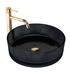 Umywalka nablatowa Ingrid Black Rea (REA-U6800)