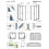Kabina prysznicowa 80x90 Fuenta KDJ B Radaway (1384081-01-01R + 1384050-01-01)