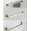 Wieszak na ręcznik pojedynczy Erlo Gold Brush Rea (REA-06907)