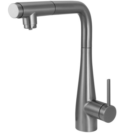 Bateria kuchenna z podłączeniem do filtra wody z wyciąganą wylewką titanium Eridan Deante (BRE D75M)