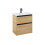 Szafka 60 cm podumywalkowa wisząca jasny dąb wersja compacto Gap Pro Roca (A857908464)