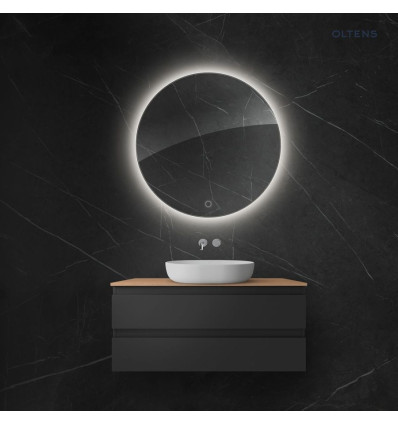 Lustro 100 cm okrągłe z oświetleniem LED i systemem Klarglas Nordlis Oltens (64110000)