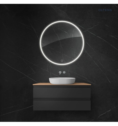 Lustro 100 cm okrągłe z oświetleniem LED i systemem Klarglas Nordlis Oltens (64102000)